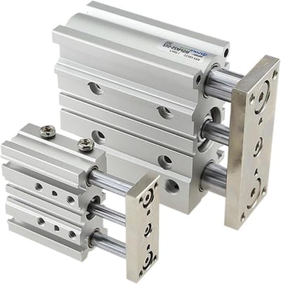 Luchtcilinder - Pneumatische cilinder - Industriële Automatisering - Dubbelwerkend - 30 mm slag - Zilverkleurig