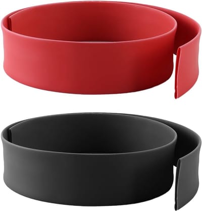 Duurzaam en waterdicht 3:1 krimpkous - 25.4 mm dubbelwandig met lijm, 2 meter (rood/zwart) voor elektrische toepassingen en kabelbescherming