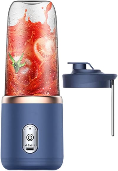 Draagbare Mini Blender 400ml Persoonlijke Juicer met 6 Blades voor Sport en Reizen
