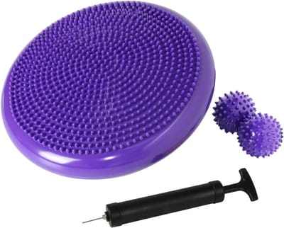 HEZIVO® Wiebelkussen - Balanskussen - Balance Board - Balanstrainer Thuis - Stabiliteitstrainer - Paars