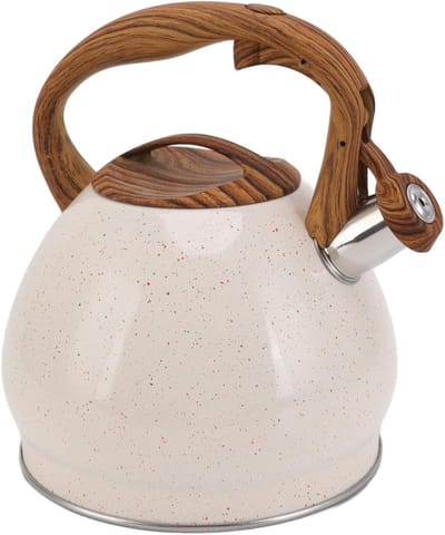 Waterkoker Roestvrij Staal - Theepot Gasfornuis - Water Koken - Brede Opening - 3L - Zilver
