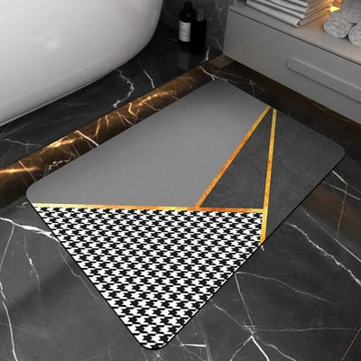 Badkamer Diatomeeënaarde Mat Toilet Vuil Water Absorberend Makkelijk Te Onderhouden Voetmat Huishouden Sneldrogend Antislip Mat 40 * 60Cm