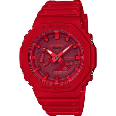 Casio G-shock Heren Rood Horloge GA-2100-4AER