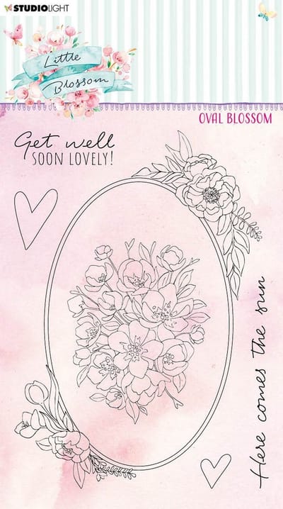 Studio Light Little Blossom clear stamp Oval blossom