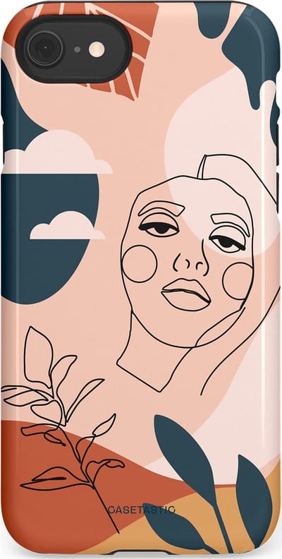 Casetastic Hoesje Geschikt voor Apple iPhone 7/8/SE - Stijlvolle Beschermende Duo-layer Case - Zachte contour