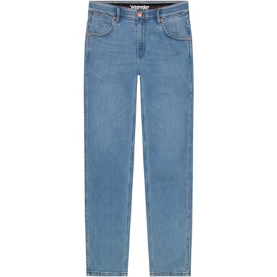 Wrangler Greensboro heren regular straight-fit jeans tabacco ice