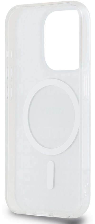 DKNY, Hoesje geschikt voor iPhone 14 Pro - Flexibel TPU MagSafe met Patroon, Beige