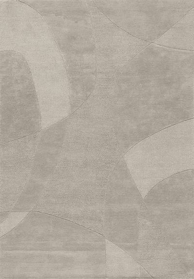 Acsento Piana Light Grey Vloerkleed - 160 x 230 cm - Grijs - Rechthoekig - Wol - Eetkamer, Woonkamer - Geometrisch - Modern