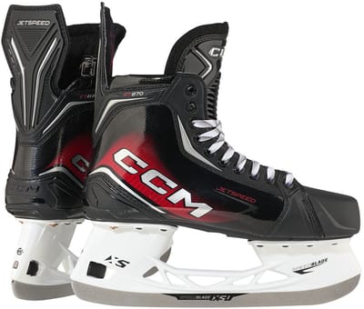 CCM - Jetspeed FT870 - IJshockeyschaatsen - Hockeyschaatsen - Heren - Zwart - Performance Memory Foam Comfort & SpeedBlade XS - Maat EU 42.5