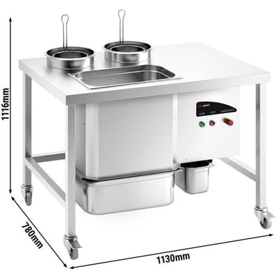GGM Gastro Panierstation für Hähnchen - 1130mm - 5 kg/min