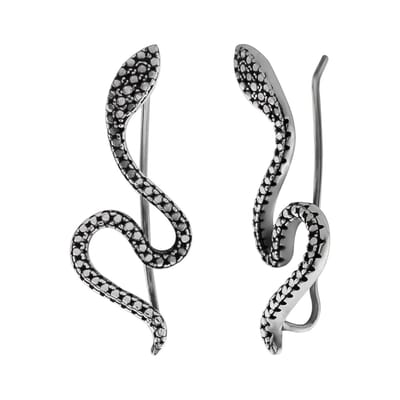 WeLoveSilver - ear climber - slang - 925 zilver - hypoallergeen