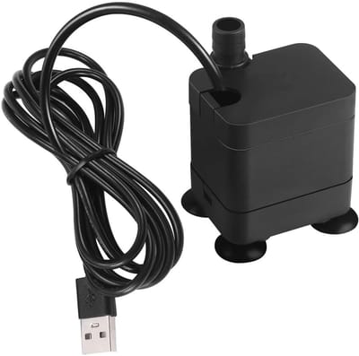 Mini-waterpomp - DC 5 V - 2 W - 250 l/h - USB - dompelpomp - zeer stille pomp voor aquaria en hydroculturen - fonteindieren en tuinbevloeiing