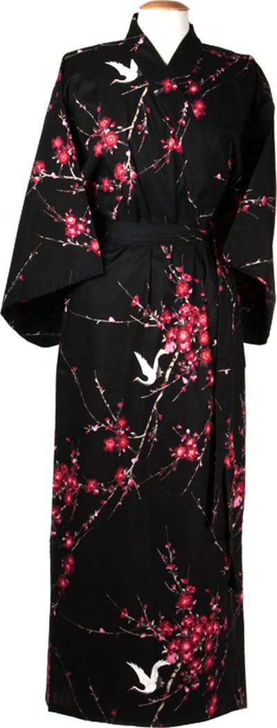 DongDong - Originele Japanse kimono - Katoen - Kersenbloesem - L/XL