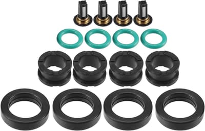 O-Ring Reparatieset voor Brandstofinjectie - Geschikt voor Suzuki GSXR1000 2002 - 4 Sets van NBR Rubber voor Duurzame Prestaties