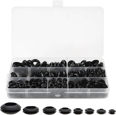 Set van 260 Rubber O-Ringen in 7 Maten - Assortiment voor Afdichting, Wasmachines en Elektrische Installaties