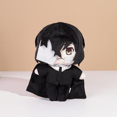 20cm Bungou Stray Dogs Pluche Pop Dazai Osamu Nakahara Chuya Edogawa Rampo Gogol Dostoevsk Anime Cosplay Speelgoed Kussen Kinderen Cadeau 20cm white