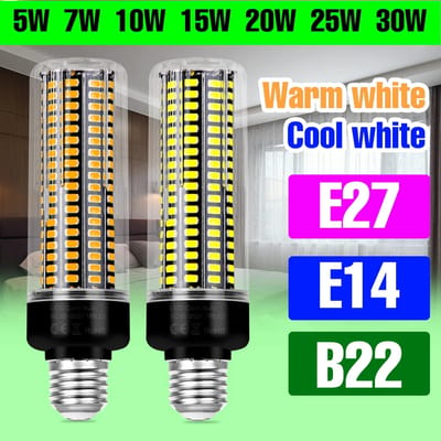 NONE 30W LED Maïs Lamp Indoor E27 Plafondlamp 220V Kroonluchter Lampen E14 Spots B22 Woonkamer Slaapkamer Keuken home Verlichting E27