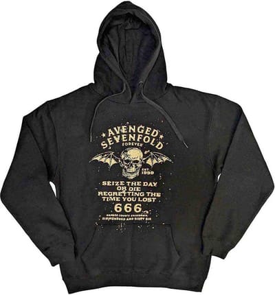 Avenged Sevenfold - Seize The Day Hoodie/trui - M - Zwart