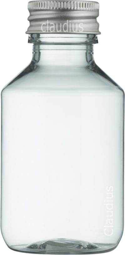 Lege Plastic Fles 100 ml PET transparant - met aluminium dop - set van 10 stuks - Navulbaar - Leeg