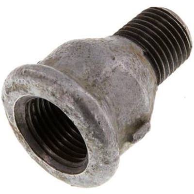R 1/4'' x Rp 3/8'' M/F Verzinkt Gietijzeren Verloopring 25 Bar [2 Stuks]