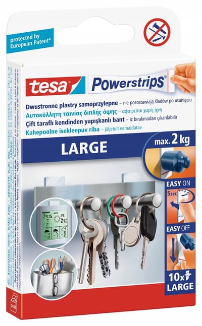 Tesa Powerstrips - Montagetape - 10 stuks - 2 kg
