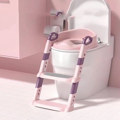 Toilettrap Kinderen - WC Verkleiner met Trapje - Potje Peuter - Roze
