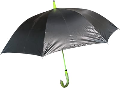 Casa Automatische Uitklapbare Stevige Stormbestendige Paraplu (Zwart met Fel Limegroen) 100 % Polyester 105 cm doorsnede lichtgewicht