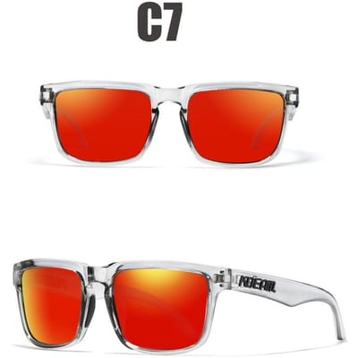Unisex 100% UV400 gepolariseerde zonnebril voor het rijden voor mannen Gepolariseerde stijlvolle zonnebrillen voor mannen Goggle Eyewears red