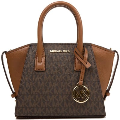 Michael Kors Avril Extra Kleine Schoudertas Bruin