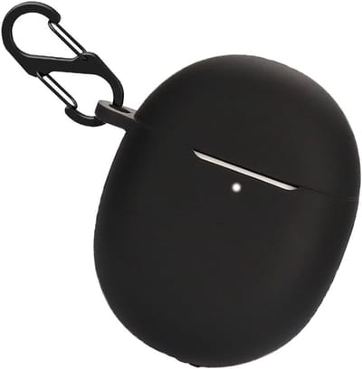 Shockproof Beschermhoes voor Airdots 3 Pro en Buds 3 Pro, Zwart, Inclusief Sleutelhanger, Duurzame Silicone Case met Perfecte Pasvorm
