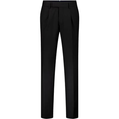 Gardeur Broek Tolino Tropical Weave Lightweight Wool Blend Zwart / male