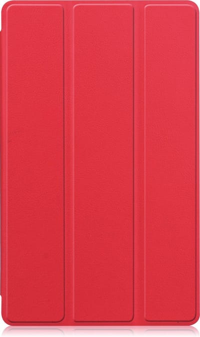 Hoesje - Geschikt voor Samsung Galaxy Tab A7 Lite - Dun & Stevig - Trifold Bookcase - Hard Cover - Hardcover Book Case - Tablet Hoes - Rood