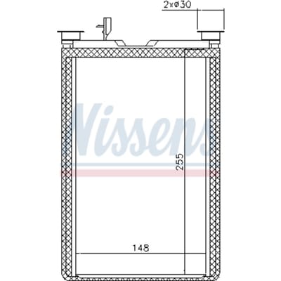 Warmtewisselaar, interieur verwarming NISSENS 70526