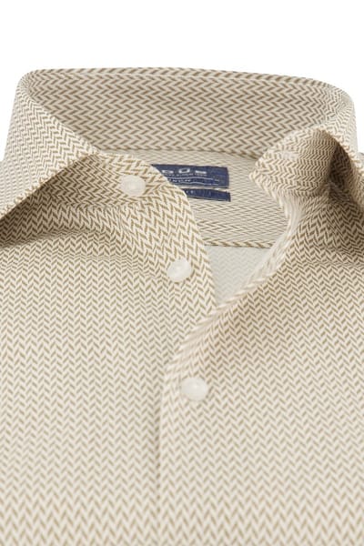 Ledub business overhemd beige