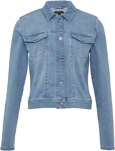 Jeanjack met opgestikte kraag en knoopsluiting dames COMMA