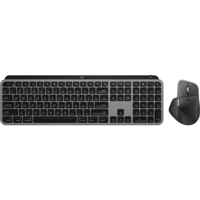 Logitech MX Master 4 voor Mac Spacezwart + Logitech MX Keys S for Mac Qwerty Zwart