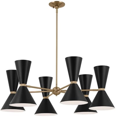 Kichler LED Kroonluchter | 12X E27 Max 40W | Champagne Bronze, Black