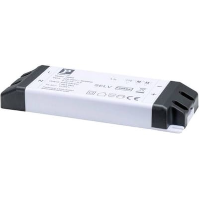 Paulmann 79969 Power Supply 24V DC 40VA IP20 LED-constante-spanningsbron 40 W (max) 1.66 A 24 V 230 V (b x h x d) 58 x 20 x 160 mm 1 stuk(s)