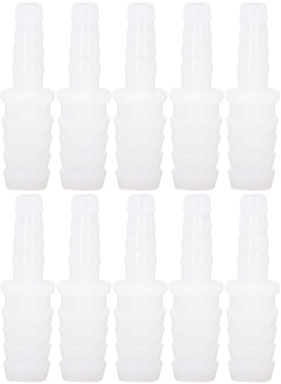 10 Stuks Plastic Slangverbindingen voor PP Slangen - Koppelingen, Reducers en Rechte Verbindingen (6-12mm)