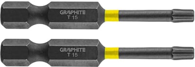 Graphite - Impact Bits - TX15 - 50mm - S2 Staal