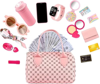 Speelgoed Handtas - Prinsessen Tas - Kinderen Spelen - Compleet Accessoires - 19x11x14 cm