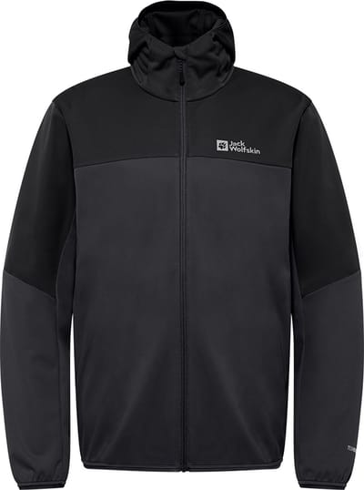Jack Wolfskin FELDBERG HOODY M Heren Outdoorjas - phantom - L