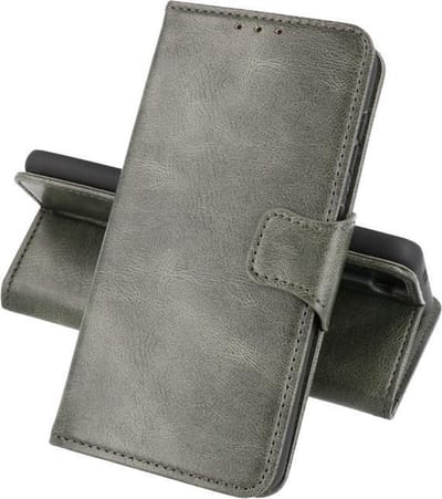 Zakelijke Book Case Telefoonhoesje - Portemonnee Hoesje - Pasjeshouder Wallet Case - Geschikt voor Nokia X10 - Nokia X20 - Donker Groen