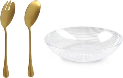 PlasticForte Slakom kunststof - Transparant - D30 cm - Slacouvert goud