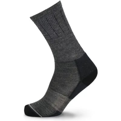 LORPEN Pro Trek Merino Lightweight Mid Crew wandelsokken - Donkergrijs - 35-38