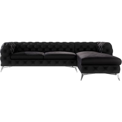 Hoekbank Noralie rechts velvet | Ropez