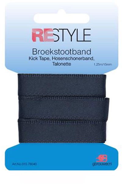 Restyle Broekstootband 1,25 meter 15 mm Dblauw 210