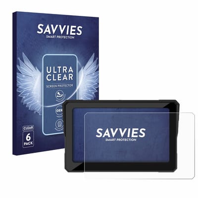 Savvies - Screenprotector voor Carpuride W702 / W702B / W702H / W712D / W702BS 7" - Folie Beschermfolie transparant 6 Stuks