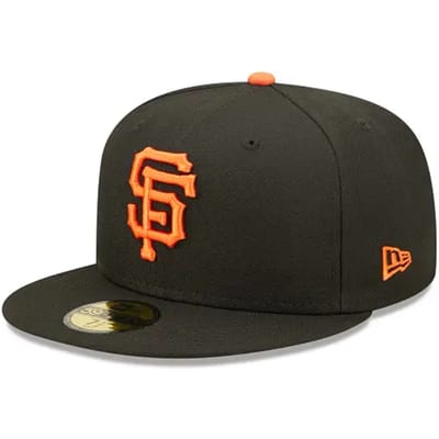 San Francisco Giants Fitted Cap Black Orange Cap Maat : 6/7.8