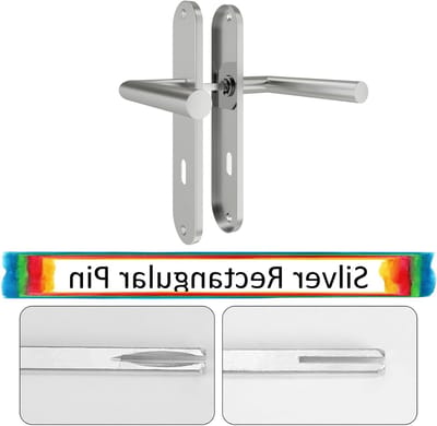 Robuuste 8mm stevige stalen bevestigingspin van 100mm tot 140mm voor raam- en deurhandelsystemen, zilverkleurig